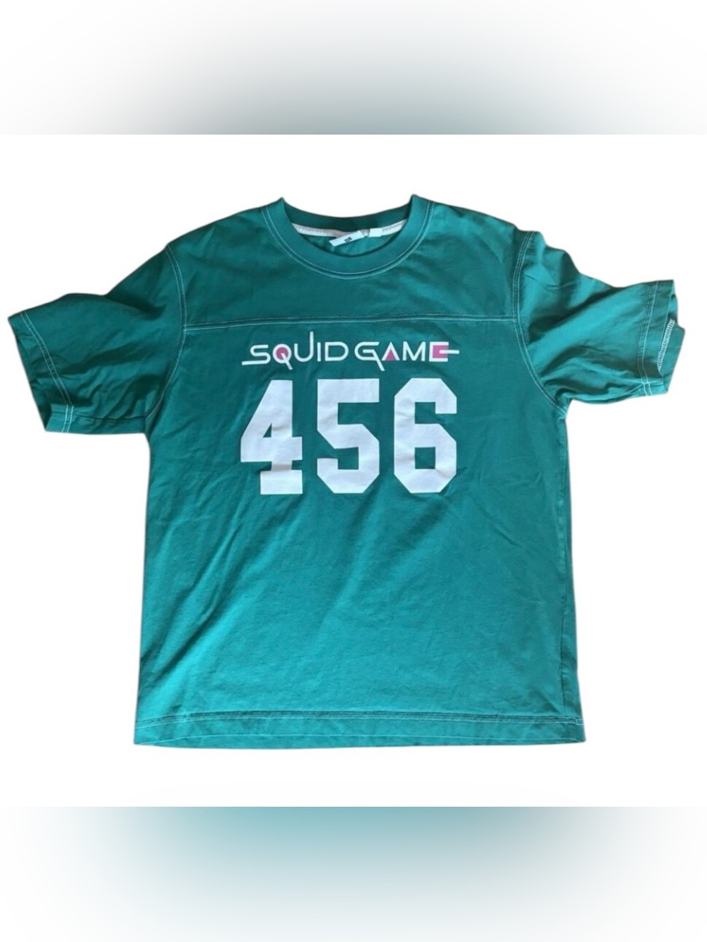 Officially Licensed Squid Game Player 456 t shirt Netflix GU collaboration Sz M